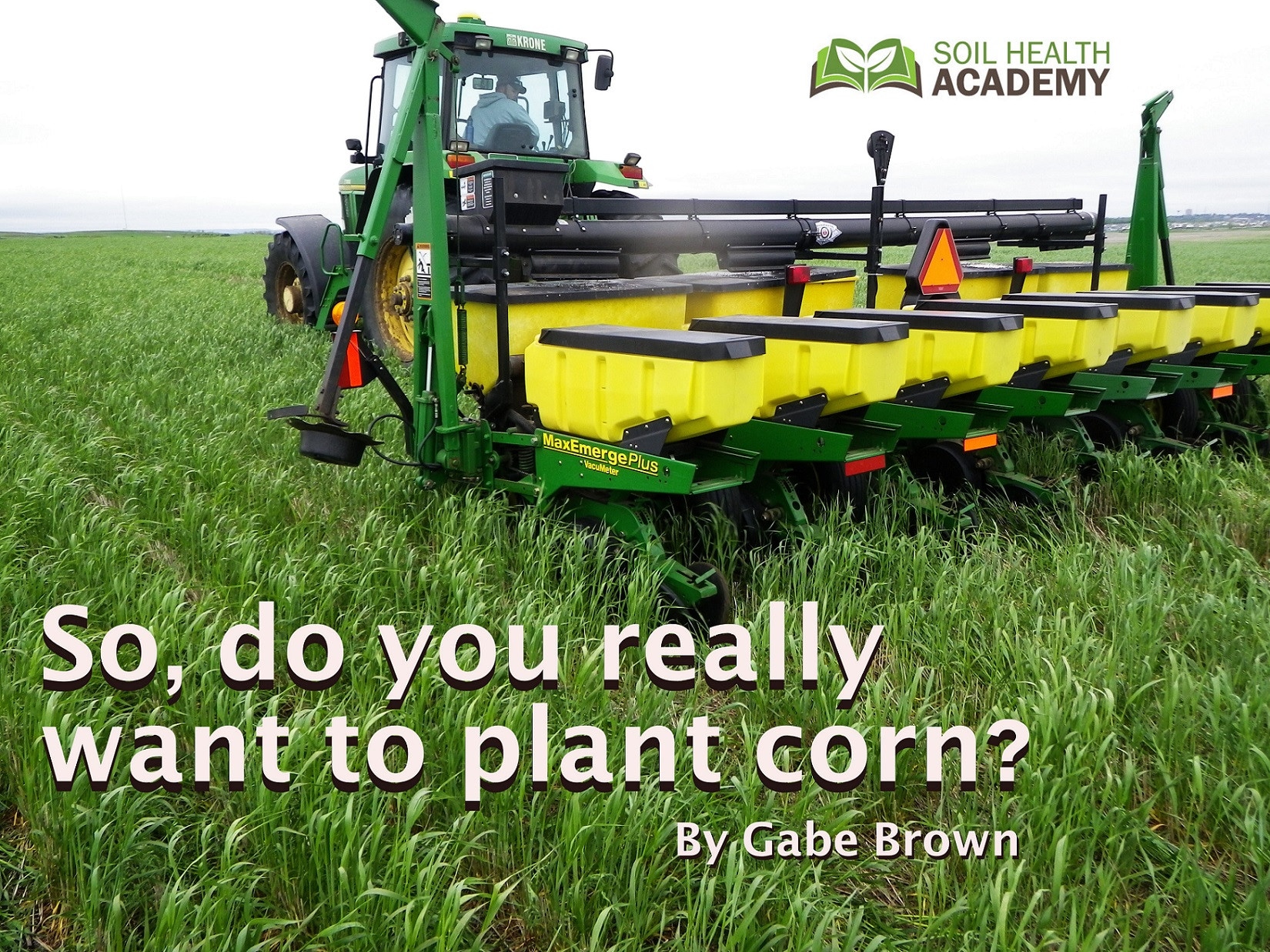 So do you really want to plant corn