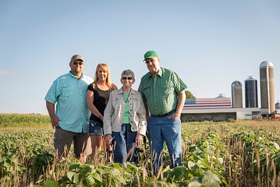 Loran Steinlang, Flolo Farms, West Union, Iowa Loren Steinlage and Family