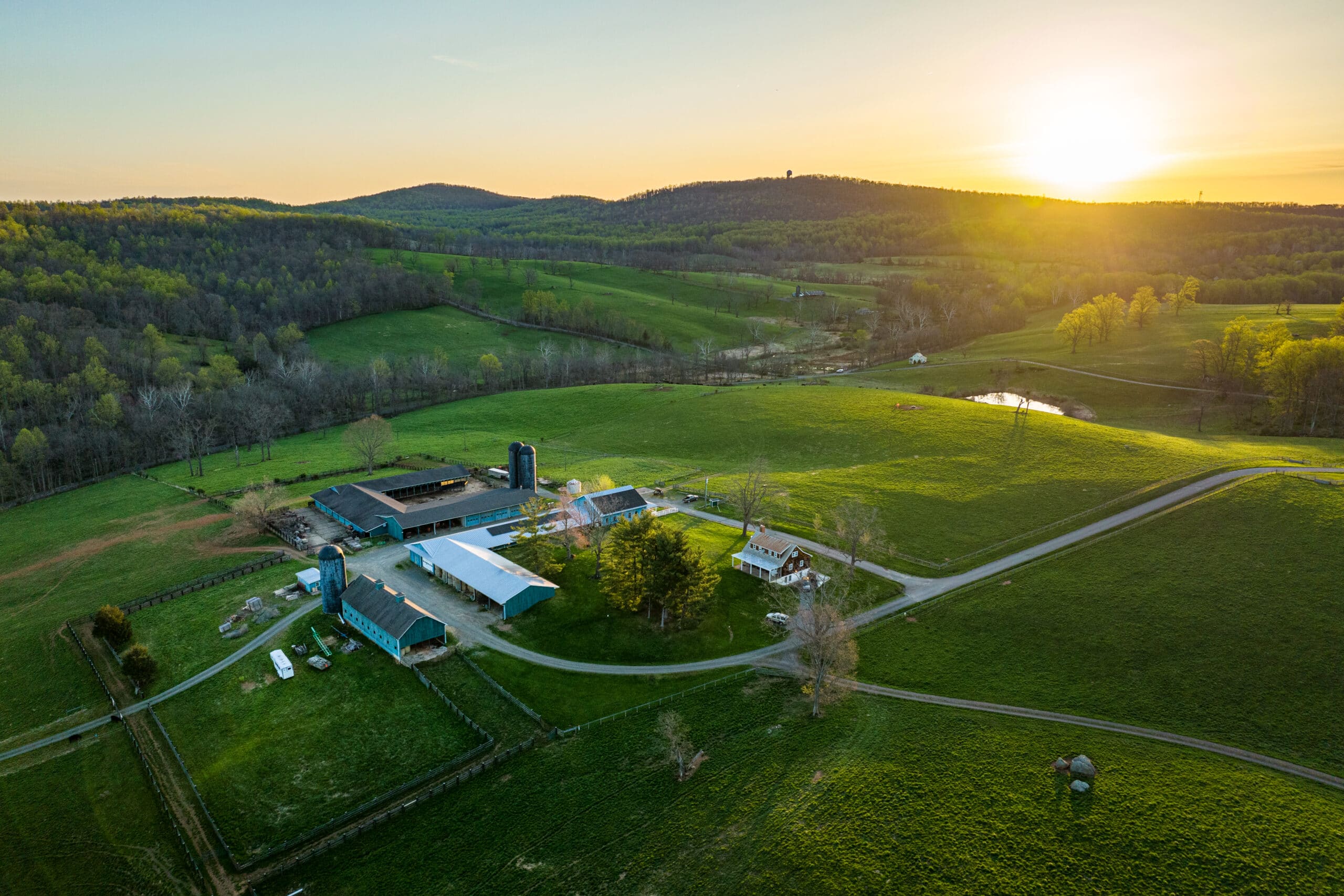 Drone Sunrise Kinloch Farm 4.15.22 credit hugh kenny 7