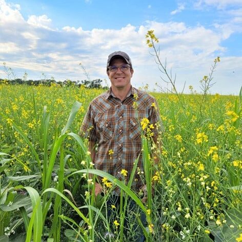 Brandon Bock in cover crops